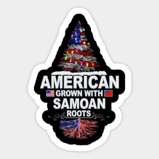 Christmas Tree  American Grown With Samoan Roots - Gift for Samoan From Samoa Sticker